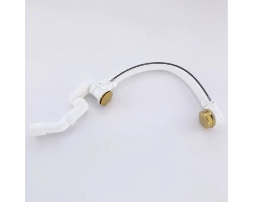 Слив-перелив полуавтоматический для ванны и душа BesserKraft (латунь, золото)