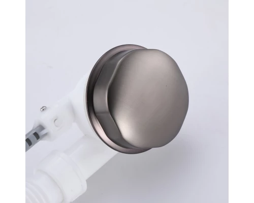 Слив-перелив полуавтоматический для ванны и душа BesserKraft (латунь, графит)