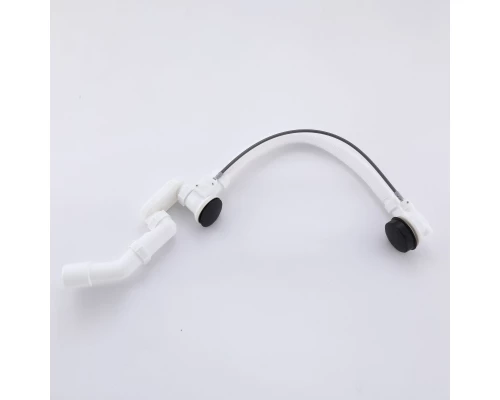 Слив-перелив полуавтоматический для ванны и душа BesserKraft (латунь, черный матовый)