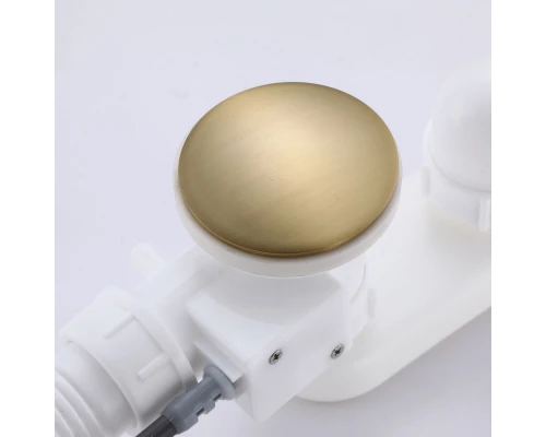 Слив-перелив полуавтоматический для ванны и душа BesserKraft (латунь, матовое золото)