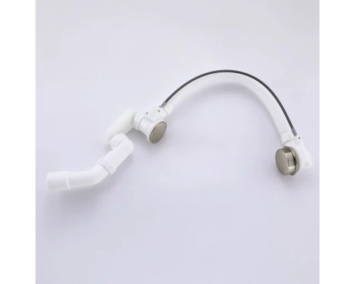 Слив-перелив полуавтоматический для ванны и душа BesserKraft (латунь, никель)