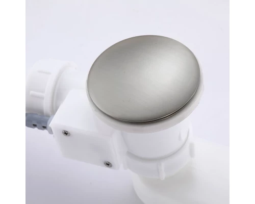 Слив-перелив полуавтоматический для ванны и душа BesserKraft (латунь, никель)