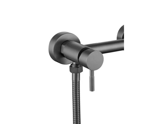 Смеситель с гигиеническим душем внешнего монтажа WaterHouse (графит)