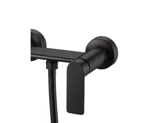 Смеситель с гигиеническим душем внешнего монтажа WaterHouse (латунь, черный матовый)