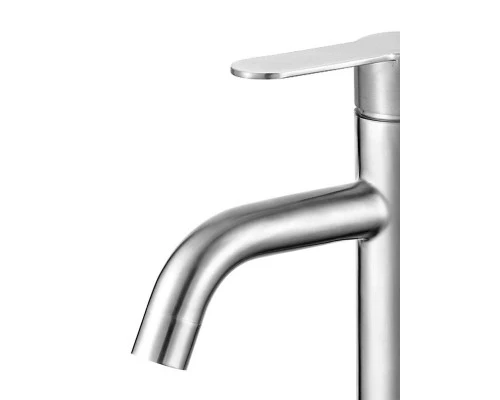 Смеситель для раковины в ванную, кран для ванной в раковину из нержавеющей стали WaterHouse (серебристый)