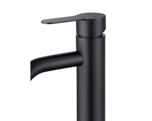 Смеситель для раковины в ванную, кран для ванной в раковину из нержавеющей стали WaterHouse (черный матовый)