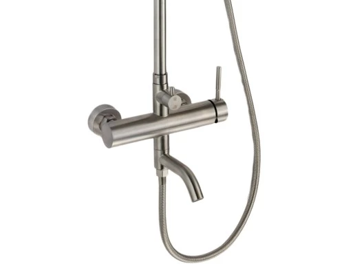 Душевая система с тропическим душем и смесителем WaterHouse (никель)