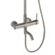 Душевая система с тропическим душем и смесителем WaterHouse (никель)
