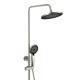 Душевая система с тропическим душем и смесителем WaterHouse (никель)
