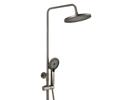 Душевая система с тропическим душем и смесителем WaterHouse (графит)
