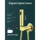 Смеситель с гигиеническим душем встраиваемый с прогрессивным картриджем WaterHouse (золото)