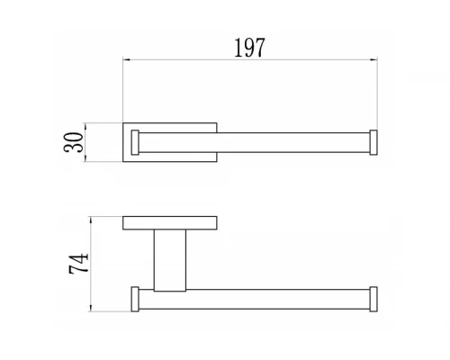 Держатель туалетной бумаги Ganzer GZ88032 хром