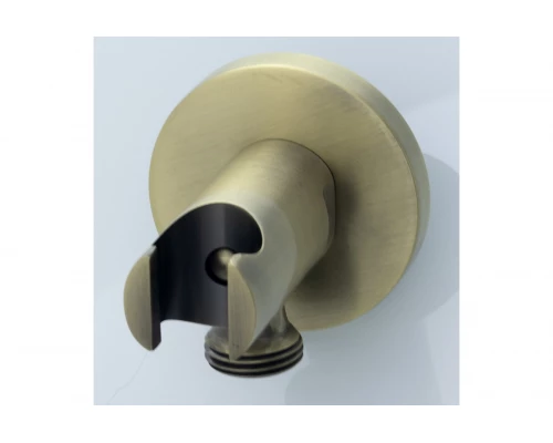 Держатель для душа со шланговым подсоединением и с фиксатором Ganzer GZ5173-D цвет бронза