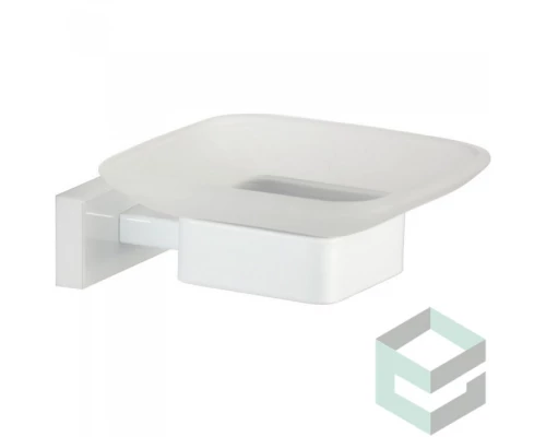 Мыльница настенный, стекло Gansen GZ88020-F белый