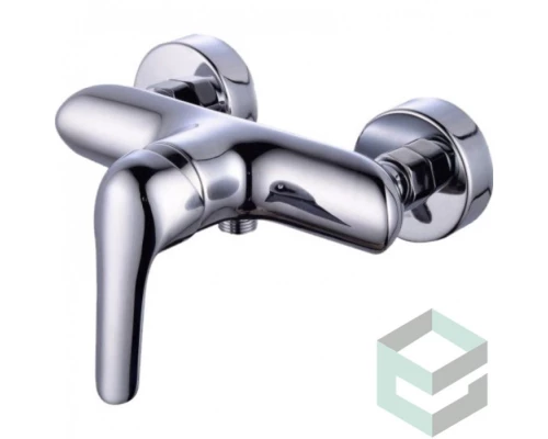 Смеситель Ganzer GZ24051 для душа с лейкой, шлангом и настенным креплением, цвет хром