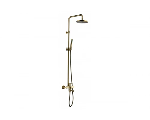 Душевая система из латуни с тропическим душем GZ06061-D цвет бронза от бренда Ganzer