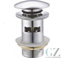 Донный клапан для раковины с переливом Ganzer F16 хром