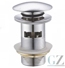 Донный клапан для раковины с переливом Ganzer F16 хром