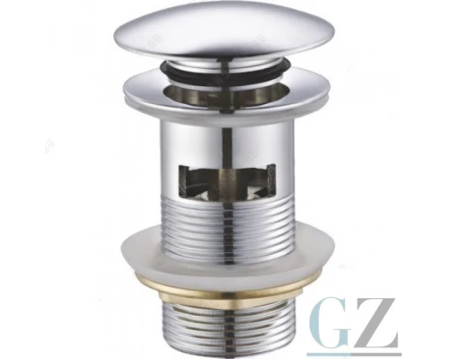 Донный клапан для раковины с переливом Ganzer F16 хром