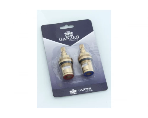 Кран-букса керамическая усиленная ½ дюйма 20 шлицов (пара) GANZER GZ220