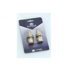 Кран-букса керамическая усиленная ½ дюйма 24 шлицов (пара) GANZER GZ224