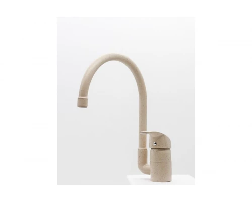 03021-A Смеситель (БЕЖЕВЫЙ ) для кухни "GANZER"  (8/1шт)