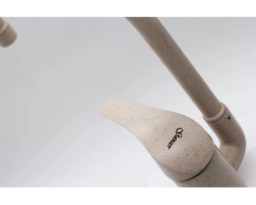 03021-A Смеситель (БЕЖЕВЫЙ ) для кухни "GANZER"  (8/1шт)