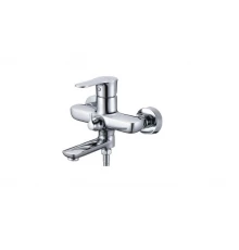 Смеситель для ванны и душа из латуни с лейкой и шлангом GZ04031 цвет хром от бренда Ganzer