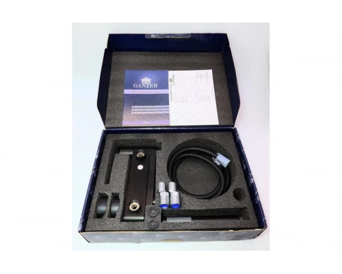 07031-C Смеситель однорычажный для ванны (ЧЕРНЫЙ) "GANZER" (5/1шт)