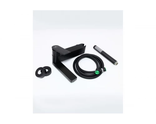 07031-C Смеситель однорычажный для ванны (ЧЕРНЫЙ) "GANZER" (5/1шт)