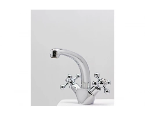 09011 Смеситель двухвент для умывальника "GANZER"