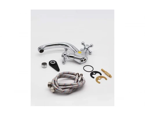 09011 Смеситель двухвент для умывальника "GANZER"