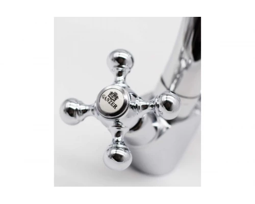 09011 Смеситель двухвент для умывальника "GANZER"