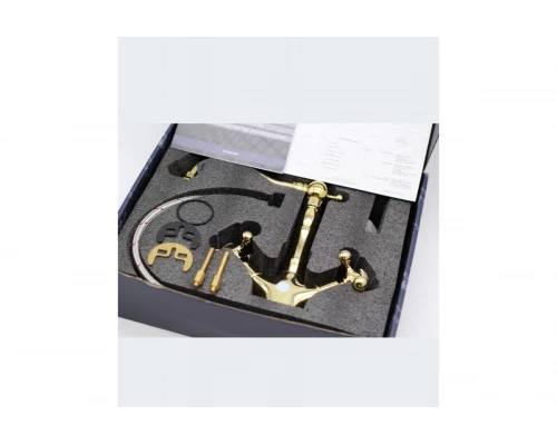 Смеситель для умывальника Ganzer GZ09012-E золото