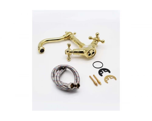 Смеситель для умывальника Ganzer GZ09012-E золото