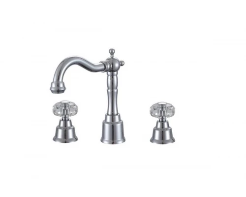 09015 Смеситель на борт раковины (3-отв) "GANZER"  (10/1шт)