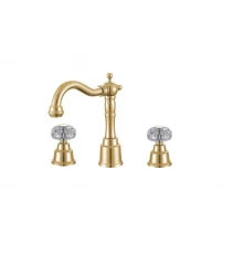 09015-E Смеситель на борт раковины (3-отв) GANZER  (10/1шт)