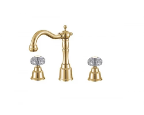 09015-E Смеситель на борт раковины (3-отв) GANZER  (10/1шт)