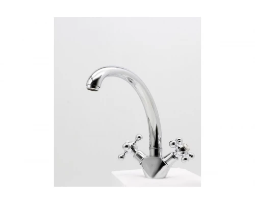 09021 Смеситель двухвентельный для кухни "GANZER"  (10/1шт)