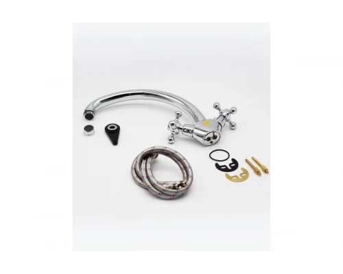 09021 Смеситель двухвентельный для кухни "GANZER"  (10/1шт)