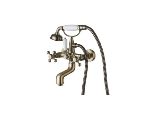 09032-D Смеситель 2-ух руч. для ванны БРОНЗ GANZER  (6/1шт)