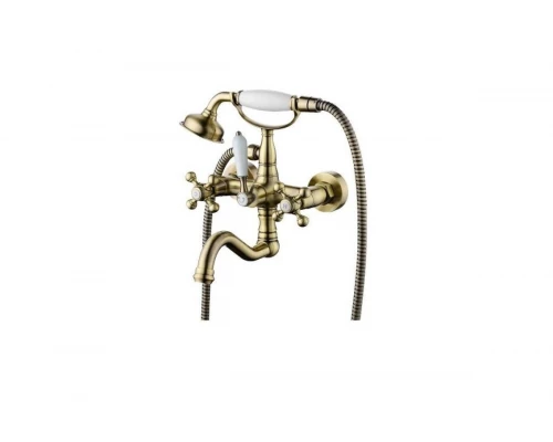 09035-D Смеситель 2-ух руч. для ванны БРОНЗ GANZER  (6/1шт)