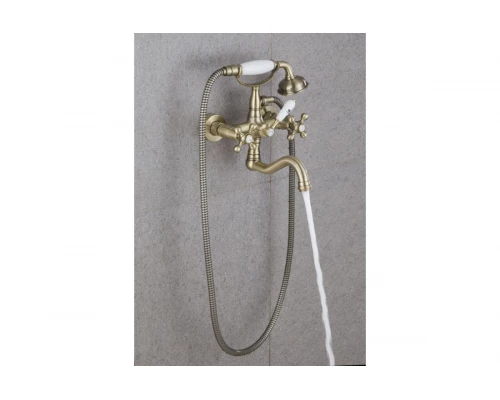 09035-D Смеситель 2-ух руч. для ванны БРОНЗ GANZER  (6/1шт)