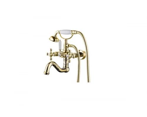 09035-Е Смесител 2-ух руч. для ванны ЗОЛОТО GANZER  (6/1шт)