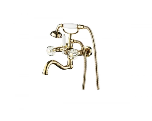 09036-Е Смесител 2-ух руч. для ванны ЗОЛОТО GANZER  (6/1шт)