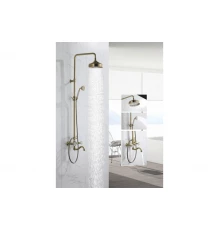 Душевая система с тропическим душем, двухвентильный Ganzer GZ09062-D бронза