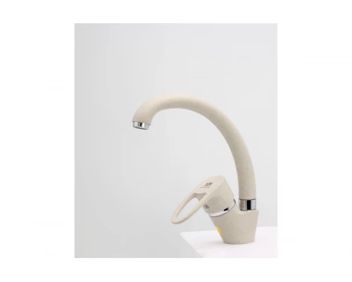 10021-B Смеситель для кухни (СВЕТЛО-БЕЖ.) "GANZER" (10/1шт)