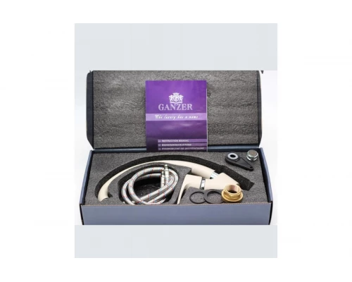 10021-B Смеситель для кухни (СВЕТЛО-БЕЖ.) "GANZER" (10/1шт)