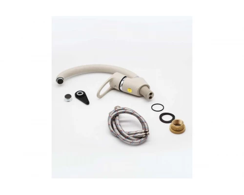 10021-B Смеситель для кухни (СВЕТЛО-БЕЖ.) "GANZER" (10/1шт)