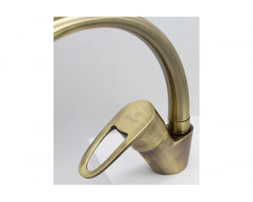 10021-D Смеситель (БРОНЗА) для кухни "GANZER